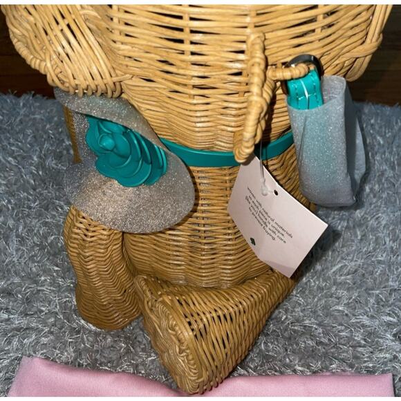 KATE SPADE Limited Edition “Georgia” Wicker Monkey Bag - Picture 12 of 16